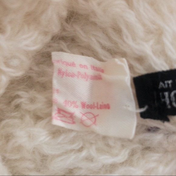 Vintage HOLT RENFREW Angora/Wool Cream Hat Made in Italy - Picture 11 of 12